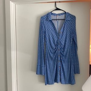 Free People Shayla ruched mini dress